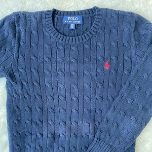 Ralph Lauren Boys' Cable Crew Sweater - Size 8